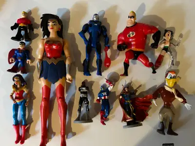 Super Hero Toy Action Figure Collection Lot DC Comics Marvel +++, View more