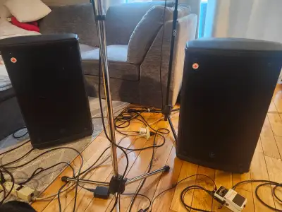 For Sale, 2 (TWO) - Yorkville nx55P - 550 watt powered speakers Great for gigs, great sound. I'm sel...