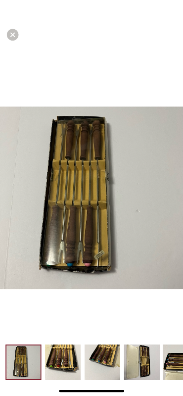 VINTAGE FONDUE FORKS SET OF 6., View more