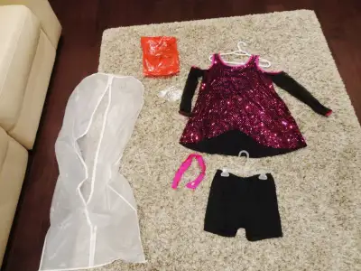 Youth Sm Adult Purple 2Pc. Dance, Cheer,Tap Dance Costume Outfit, View more