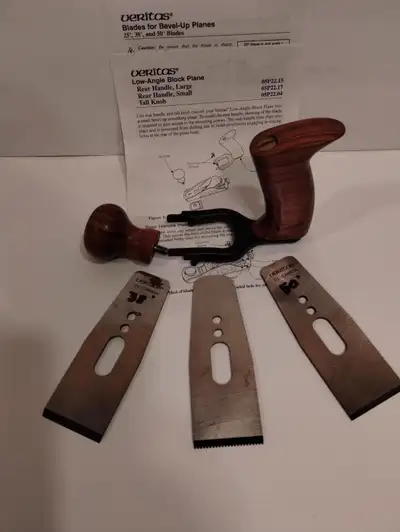 Blades and Option Grips for Low -Angle Veritas Block Plane, View more