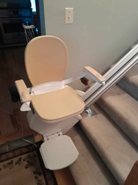 Acorn Stairlift System,  10 Step, Left Side of Stairs.