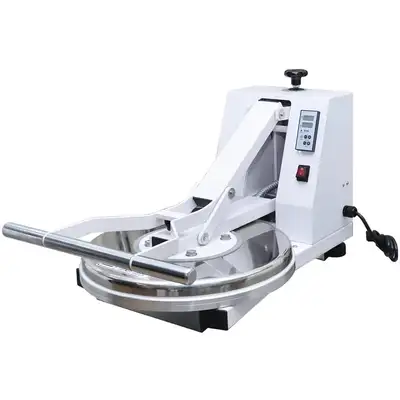 Alpha ADP-18-120 Manual Pizza Dough Press - 120V, 1200W Specifications: * Manual operation with clam...