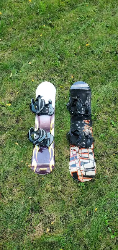 110cm and 116cm Snowboard with Bindings   $225 each, View more