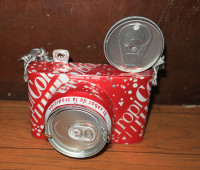 Camera Sculpture Pop Art made Entirely from Pop Cans