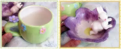 Cute mug and Bunny bowl, View more