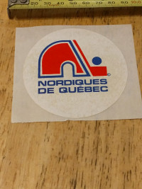 NHL Quebec Nordiques round sticker #1 in box 2.