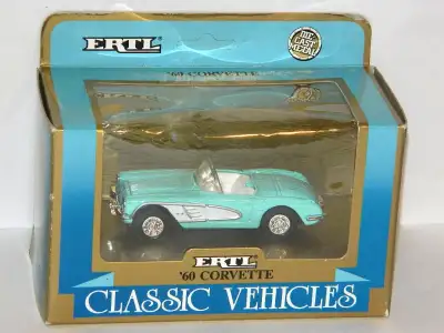 Ertl Classic Vehicles 1/43 scale 1960 Corvette diecast new in box, $10. Pickup in north Ajax, shippi...