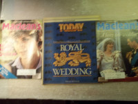 Princess Diana Commemorative Plate 1981 and magazines