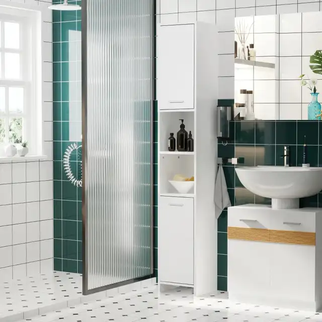 Narrow tall Bathroom Vanities,  Bathroom Cabinets with 2 Doors in Storage & Organization in Markham / York Region - Image 2