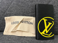 Louis Vuitton Brazza EPI Leather Yellow Initial Wallet (Used)