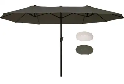 15-FT Double-Sided Patio Umbrella, View more