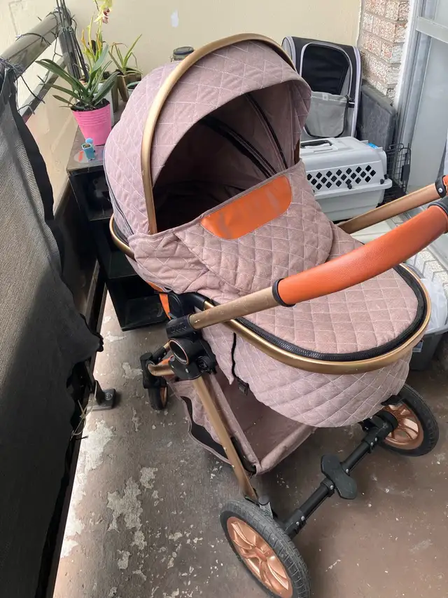 Beautiful Stoller pram baby carriage, car seat $400 obo in Strollers, Carriers & Car Seats in St. Catharines - Image 3