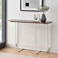 44 Inch Modern Curved Entry Table