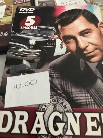 This classic show Dragnet vol. 1 has 5 episodes. There are also classic westerners has 10 movies. Al...