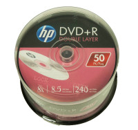 90 Double Layer 8.5GB Blank DVD HP DVD+R DL Disc Media Cake Box