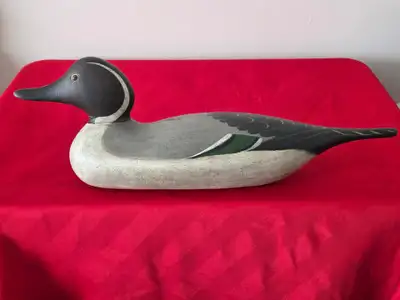 RARE, ANTIQUE, MASON DECOY, PINTAIL DRAKE, WOODEN DECOY DUCK!!!, View more