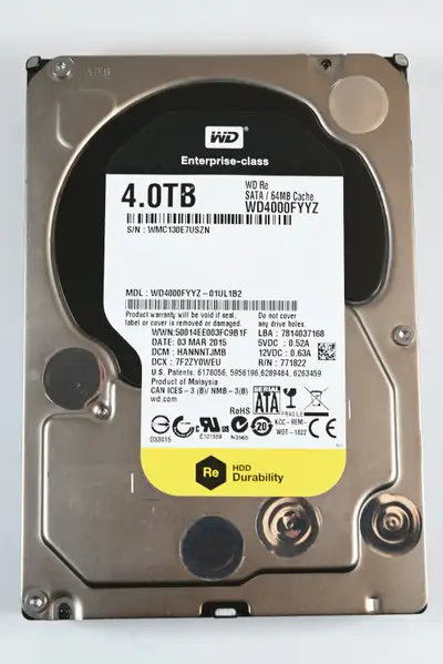 WD Gold 4TB 7200RPM SATA 128MB Cache WD4002FYYZ Enterprise Drive, View more