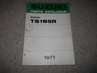 1971  Suzuki TS185R  USED  Original Parts Catalogue.