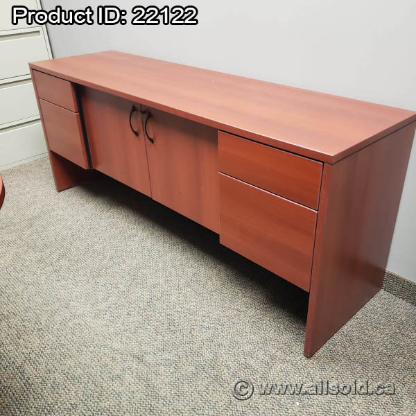 Maple 4 Drawer, 2 Door Storage Credenza Cabinet in Storage & Organization in Calgary - Image 2