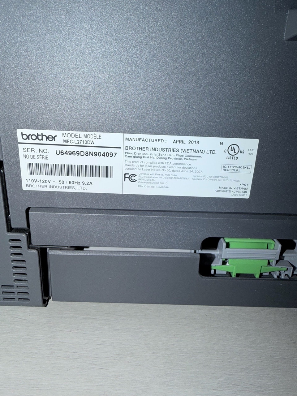 Brother MFC-L2710DW laser printer | Printers, Scanners & Fax | City of ...