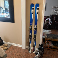 160 Salomon ski with boots 