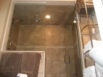 Large and thinkTempered Glass - Bathroom shower door and half Glass for sale. Built for customer sho...