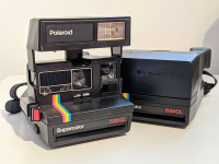 Vintage Polaroid 635CL cameras - mint, like new, two available