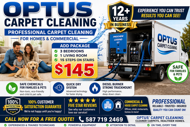 Kijiji Special Truckmount Steam Carpet Cleaning Deals