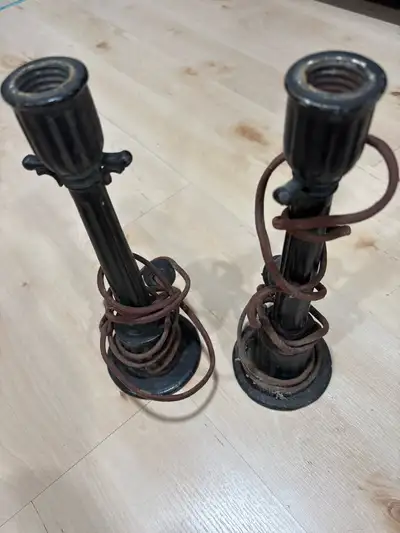 Vintage Metal Candelabra Lamps, View more