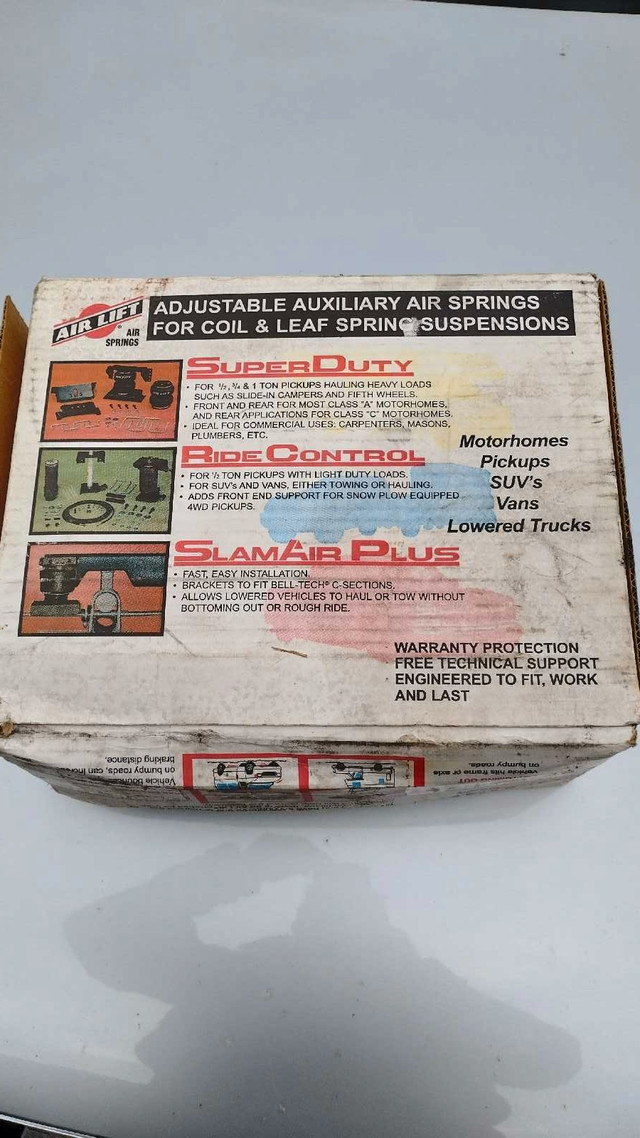 AirLift air ride suspension air bags for P30 chassis motorhome in RV & Camper Parts & Accessories in Ottawa