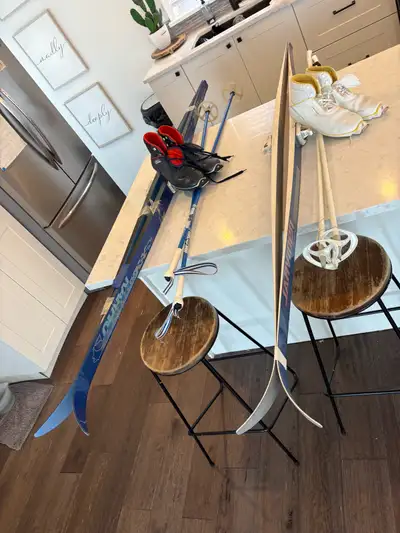 his and her cross country ski sets , View more