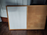 Large white board & pin board