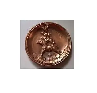 Vintage Bremen Town musicians copper plate wall hangerwith 4 animals , Bremen Stadtmusikanten, Ges....