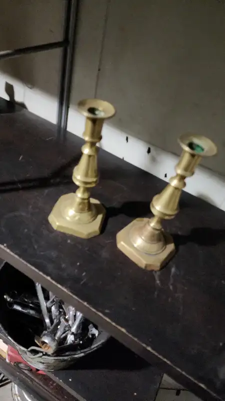 Brass candle holder stands 7'' in Home Décor & Accents in Oakville / Halton Region - Image 8