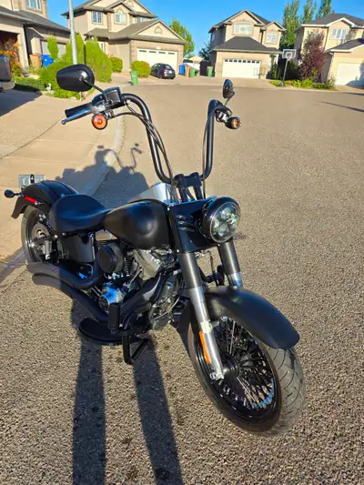 One owner bike. Times change so looking for new home. 12" HD apes with 2" riser. HD mustache bar wit...
