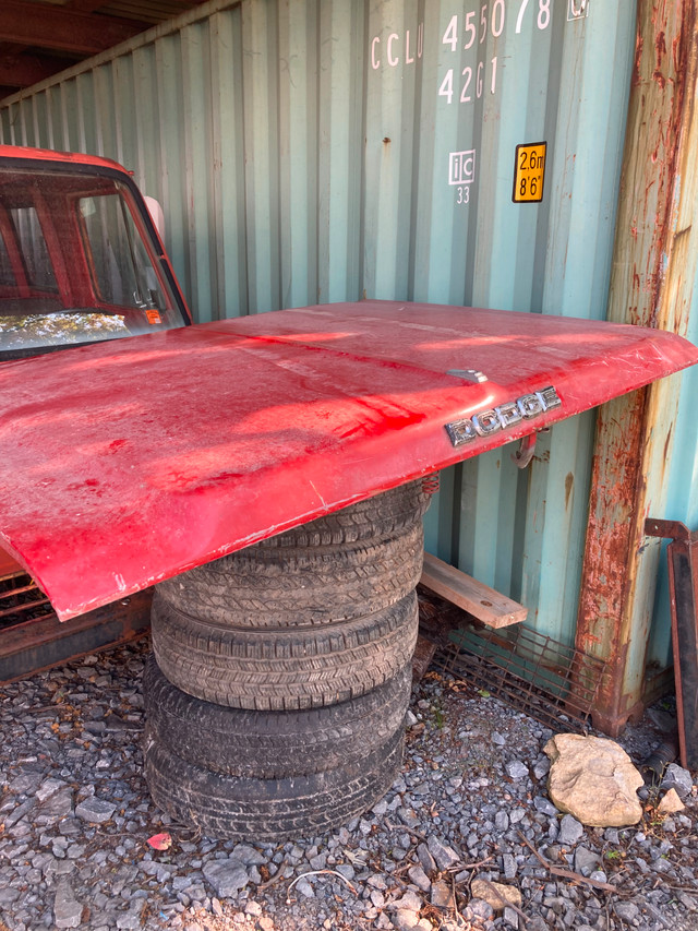 1978 Dodge Ram Hood with Hinges in Auto Body Parts in Belleville - Image 4