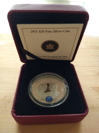 2011 Royal engagement $20 Canada silver coin