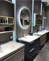 Vanity, Faucets, Led Mirrors