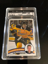 2014 Connor Mcdavid OHL rookie card graded mint 10