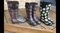 Youth Girls/Women's Rubber Boots sz 5