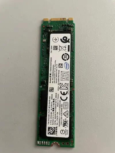 Intel 256GB M.2 SATA SSD, View more