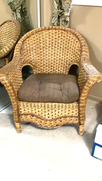 Wicker Chair vintage , View more