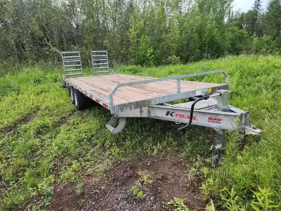 Truck and 23ft 7 ton trailer for hire. Cars,trucks,equipment, materials, sheds Offering services aft...