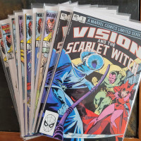 Vintage Comics-Vision and the Scarlet Witch 