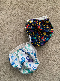 2 reusable swim diapers, 3-18 months