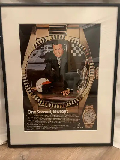 Rolex vintage advertisement - Day Date (mr Foyt), View more