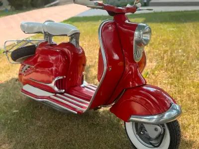 This rare 1957 NSU has electric start, shaft drive, and is entirely complete with new rubber seats,...