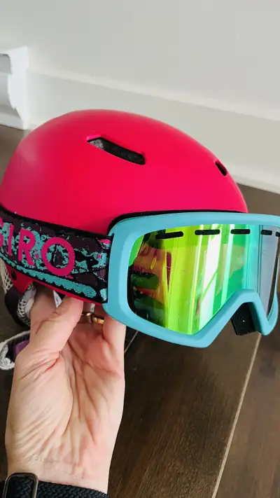Junior ski helmet with goggles for kids, View more