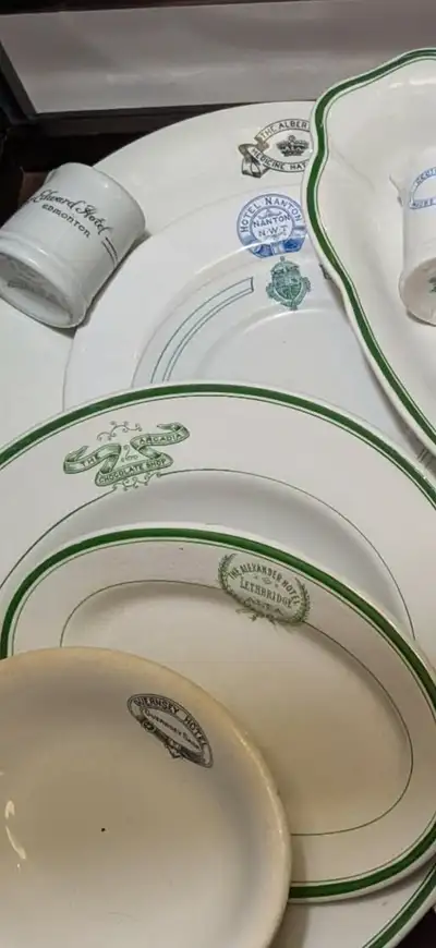 Looking for all types of chinaware from historic Alberta and BC hotels and restaurants. Please reply...